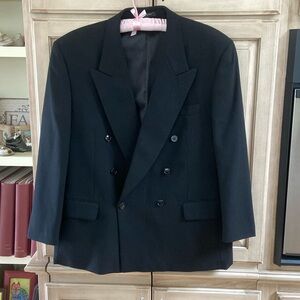 Mens Albert Nipon sports coat black sz 42S